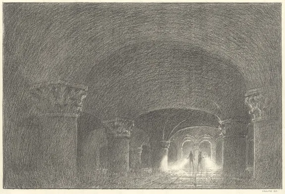 Illustration noir et blanc, Les Carnets Lovecraft, Les Rats dans les murs, Armel Gaulme