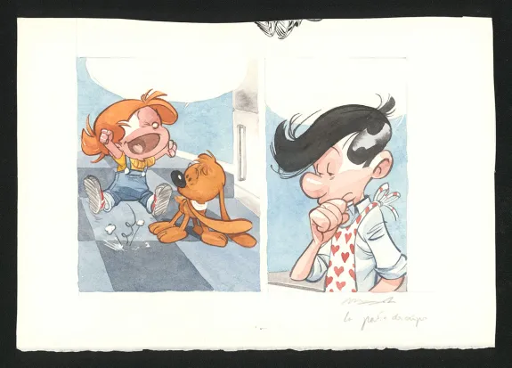 Planche couleur, Boule et Bill, La partie de crêpes  (T.1), José Luis Munuera