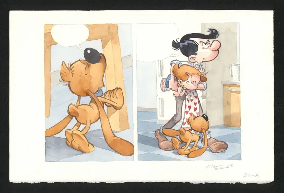 Planche couleur, Boule et Bill, La partie de crêpes  (T.1), José Luis Munuera