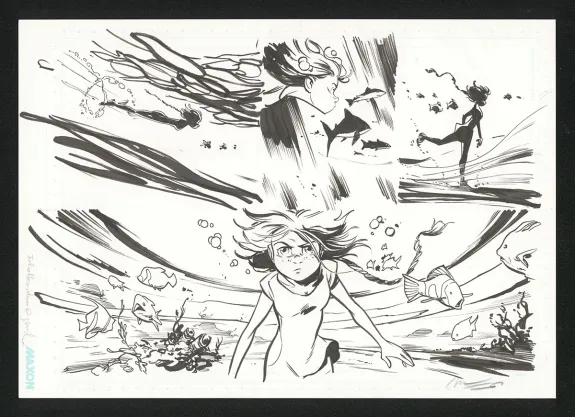 Planche noir et blanc, Zorglub, La fille du Z  (T.1), José Luis Munuera