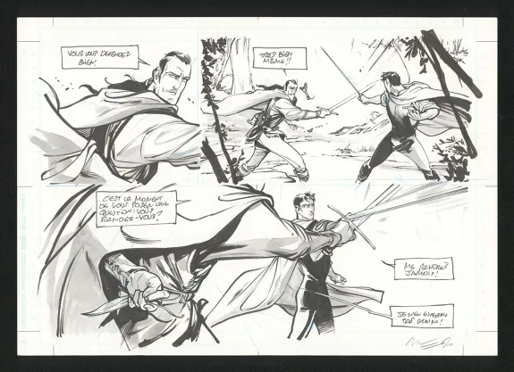 Planche noir et blanc, Sortilèges, José Luis Munuera