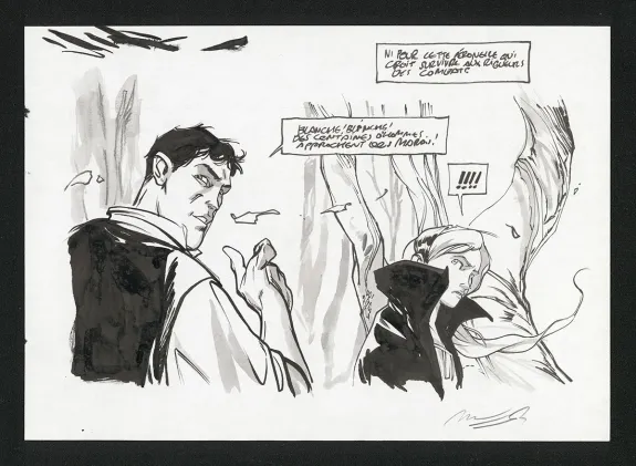Planche noir et blanc, Sortilèges, José Luis Munuera