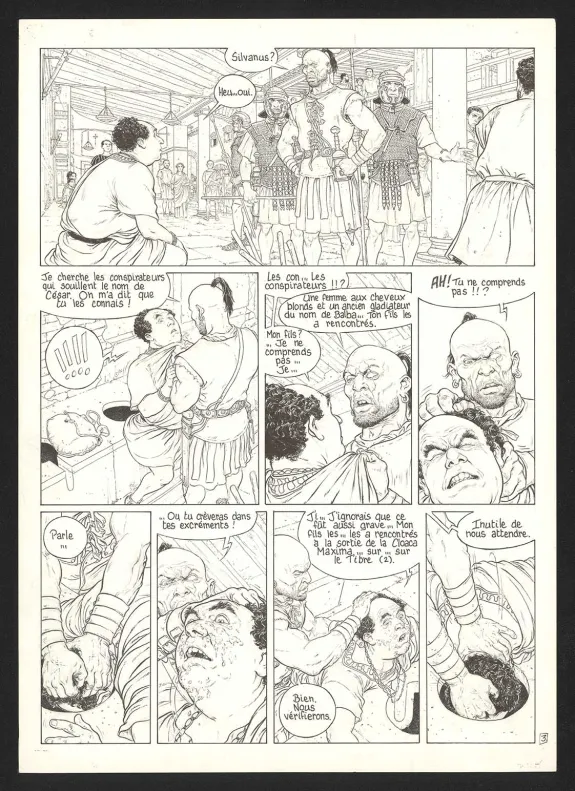 Planche noir et blanc, Murena, Le Sang des bêtes (T.6), Philippe Delaby