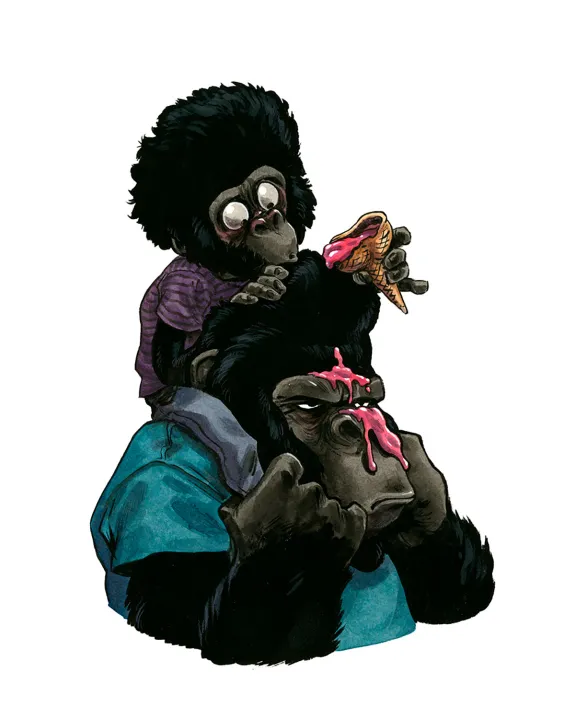 Colored illustration,  Guznag