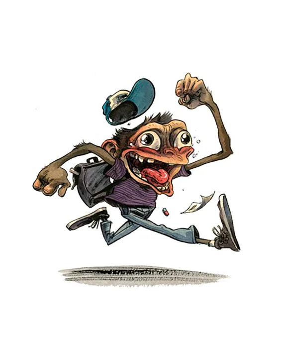 Colored illustration,  Guznag