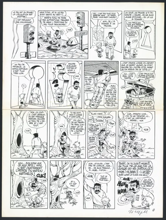 Planche noir et blanc, Rubrique-à-brac, Taume 2 (T.2), Marcel Gotlib