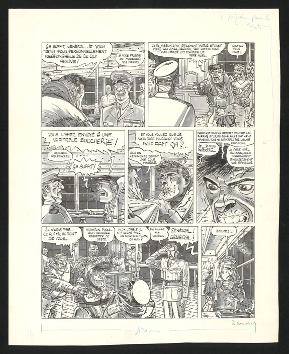 Planche noir et blanc, Route vers l'enfer, Daniel Goossens