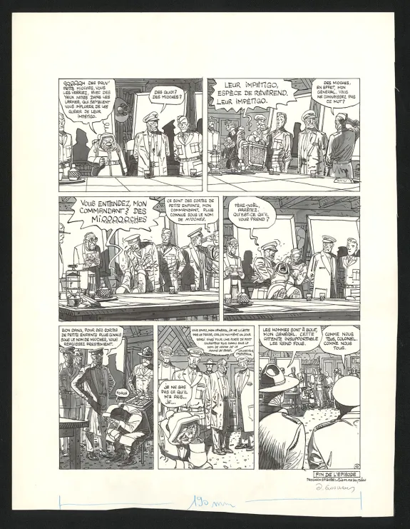 Planche noir et blanc, Route vers l'enfer, Daniel Goossens
