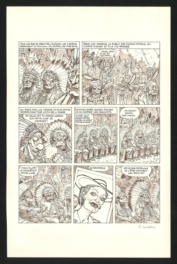Planche noir et blanc, Georges et Louis romanciers, La fin du monde (T.3), Daniel Goossens
