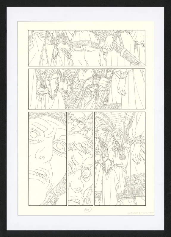 Planche noir et blanc, Les Ogres-Dieux, La Première née (T.4), Bertrand Gatignol