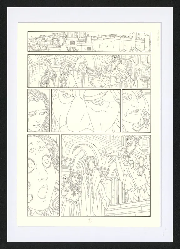 Planche noir et blanc, Les Ogres-Dieux, La Première née (T.4), Bertrand Gatignol