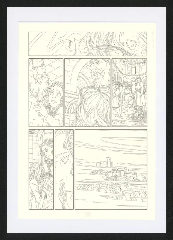 Planche noir et blanc, Les Ogres-Dieux, La Première née (T.4), Bertrand Gatignol