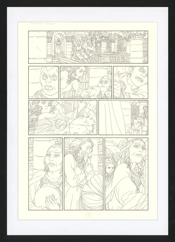 Planche noir et blanc, Les Ogres-Dieux, La Première née (T.4), Bertrand Gatignol