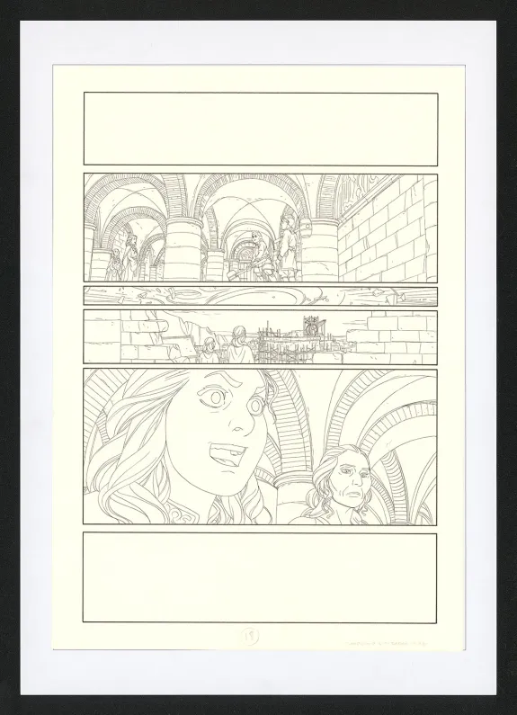 Planche noir et blanc, Les Ogres-Dieux, La Première née (T.4), Bertrand Gatignol