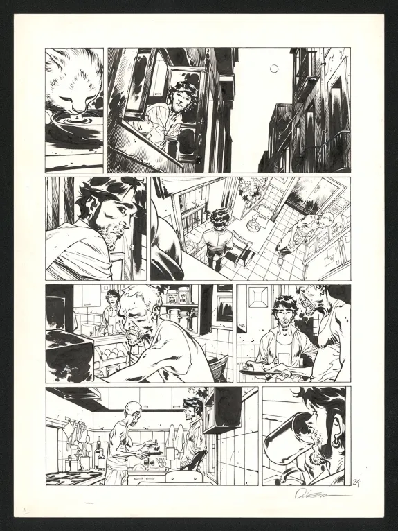 Planche noir et blanc, Jazz Maynard, Sans espoir (T.4),  Roger
