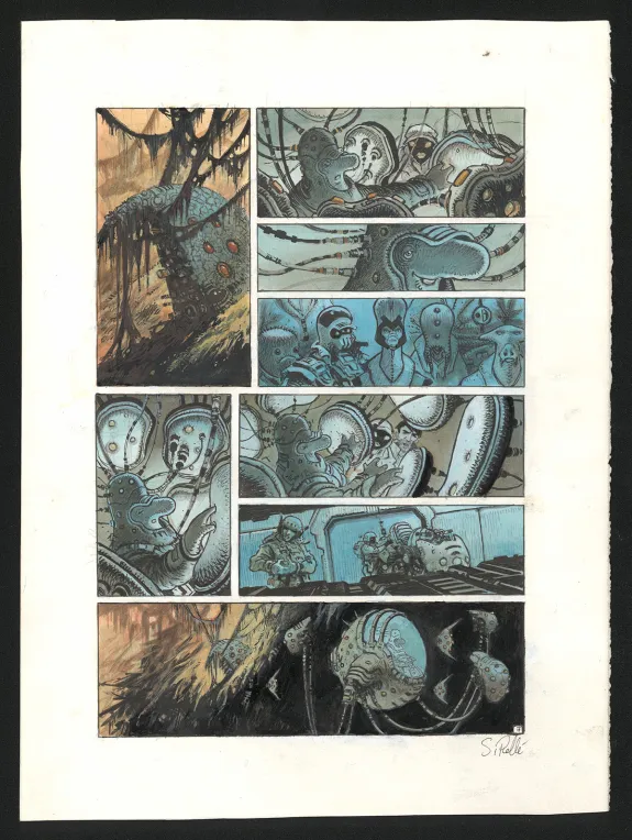 Planche couleur, Orbital, Contacts (T.8), Serge Pellé