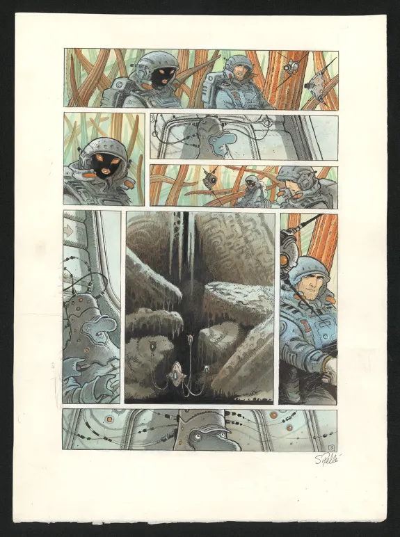Planche couleur, Orbital, Contacts (T.8), Serge Pellé