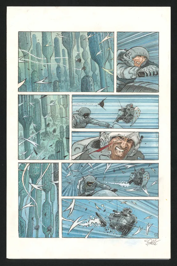 Planche couleur, Orbital, Contacts (T.8), Serge Pellé