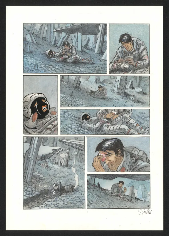 Planche couleur, Orbital, Contacts (T.8), Serge Pellé