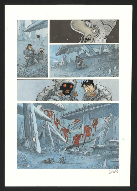 Planche couleur, Orbital, Contacts (T.8), Serge Pellé