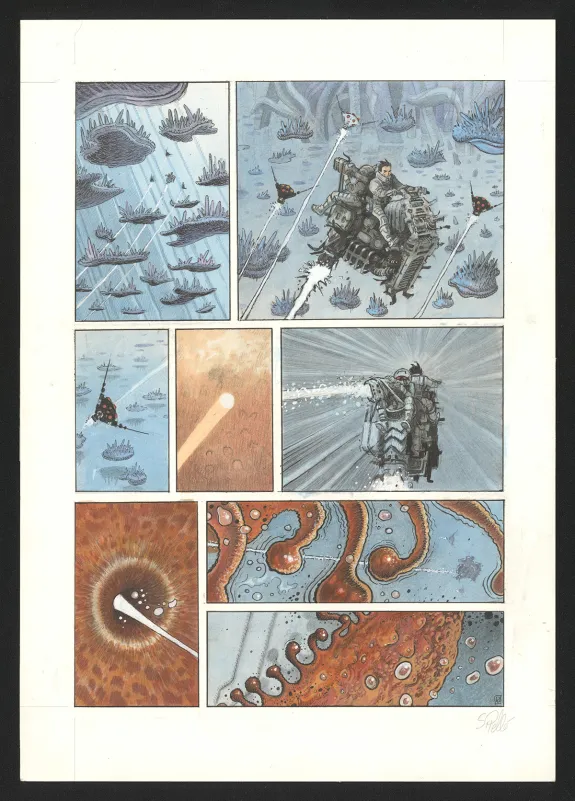 Planche couleur, Orbital, Contacts (T.8), Serge Pellé