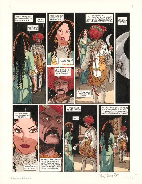 Planche couleur, Djinn, Une Jeunesse éternelle (T.11), Ana Miralles