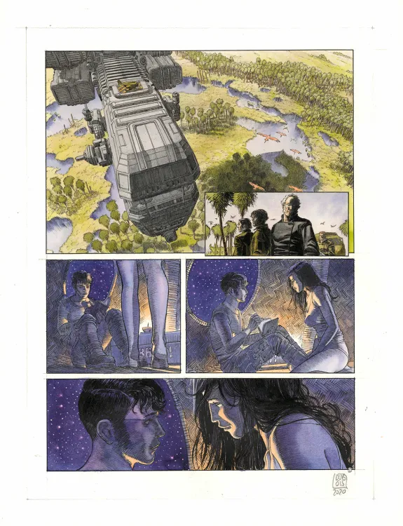 Colored original page, TERRE, Le Vieux Monde (T.1), Christophe Dubois