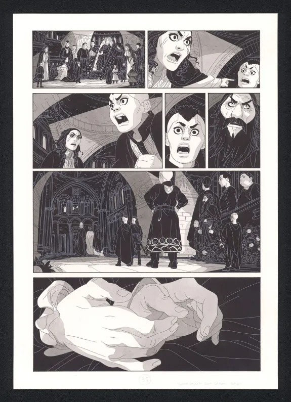 Planche noir et blanc, Les Ogres-Dieux, La Première née (T.4), Bertrand Gatignol