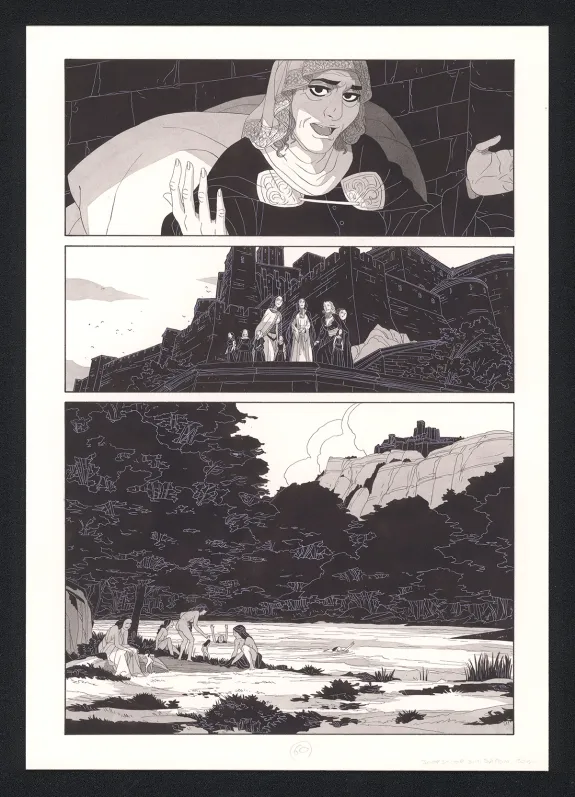 Planche noir et blanc, Les Ogres-Dieux, La Première née (T.4), Bertrand Gatignol