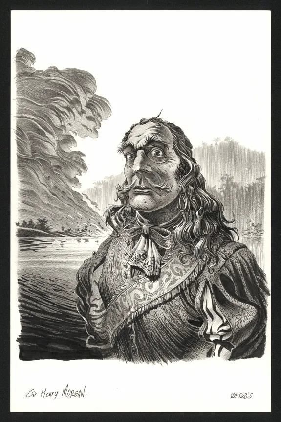 Illustration noir et blanc, Marines,  Riff Reb's