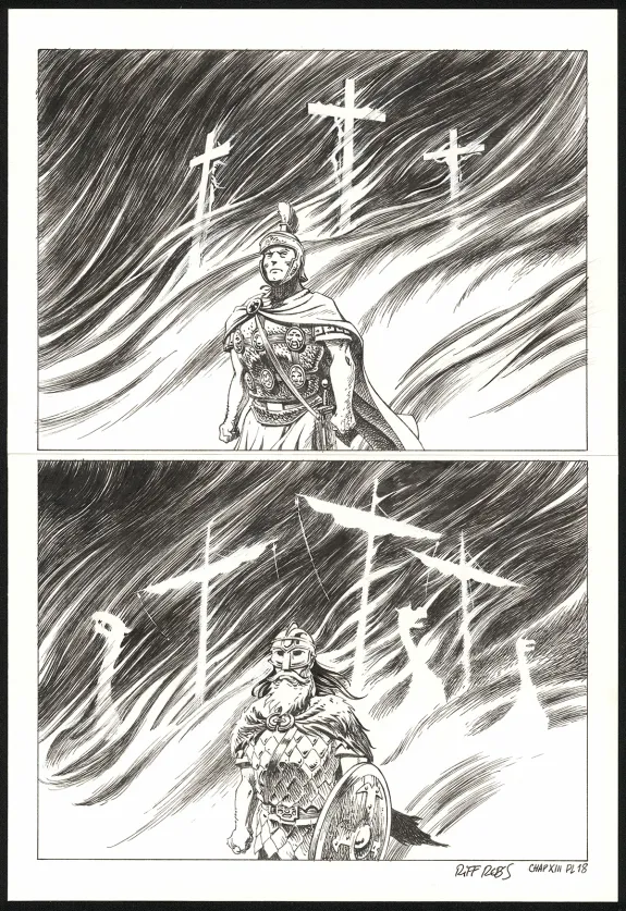 Planche noir et blanc, Le Vagabond des Étoiles , Seconde partie (T.2),  Riff Reb's