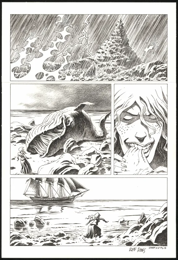Planche noir et blanc, Le Vagabond des Étoiles , Seconde partie (T.2),  Riff Reb's