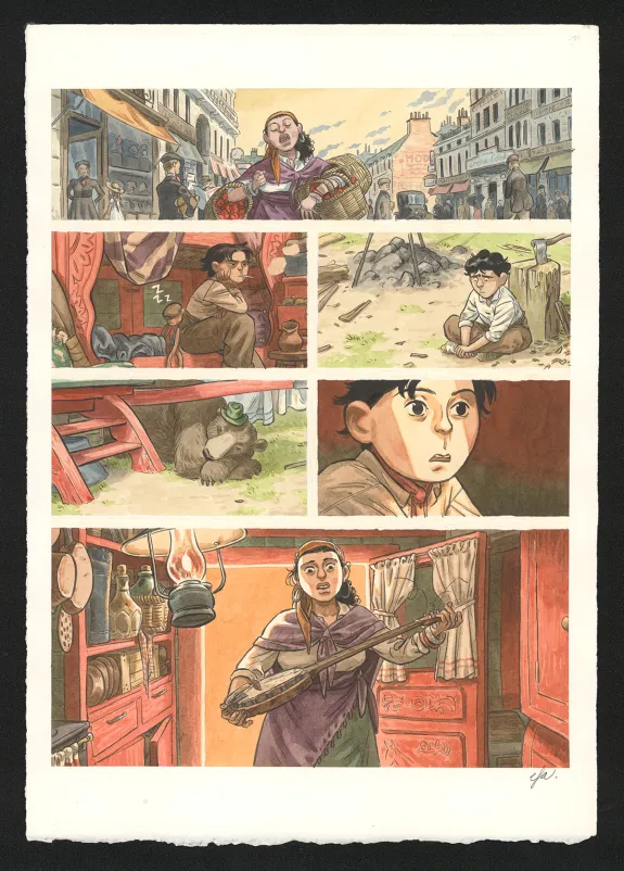 Planche couleur, Django Main de feu,  Efa
