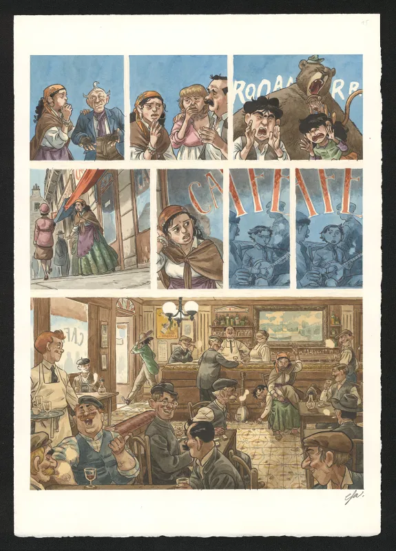 Planche couleur, Django Main de feu,  Efa