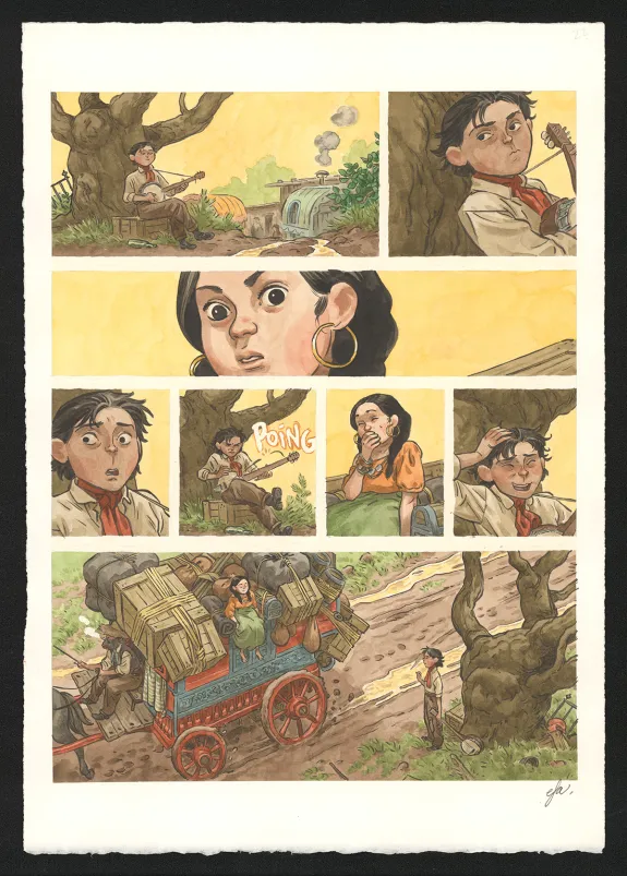 Planche couleur, Django Main de feu,  Efa