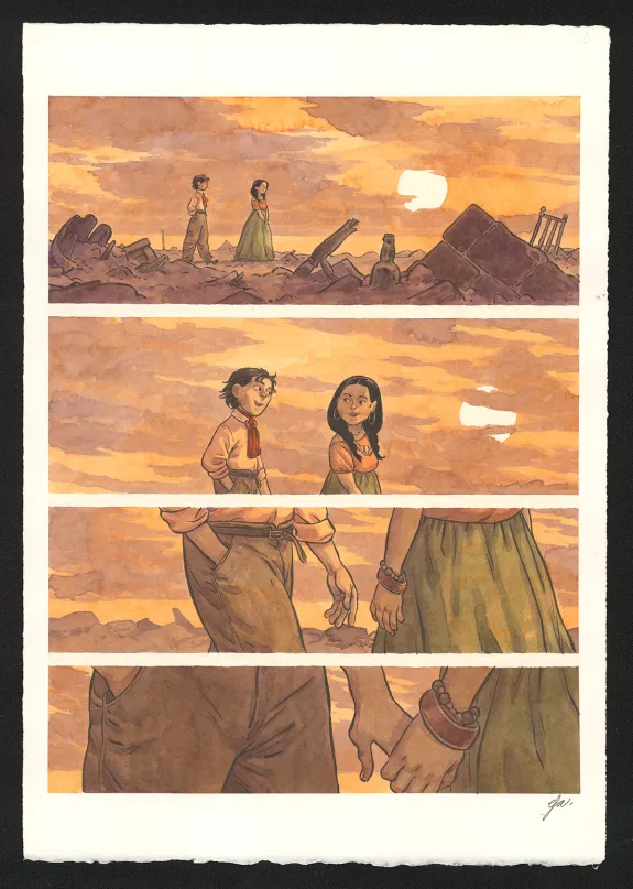 Planche couleur, Django Main de feu,  Efa