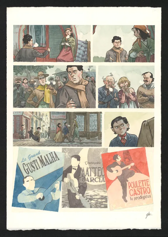 Planche couleur, Django Main de feu,  Efa