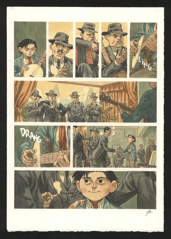 Planche couleur, Django Main de feu,  Efa