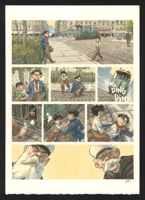Colored original page, Django Main de feu,  Efa