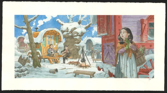 Illustration couleur, Django Main de feu,  Efa