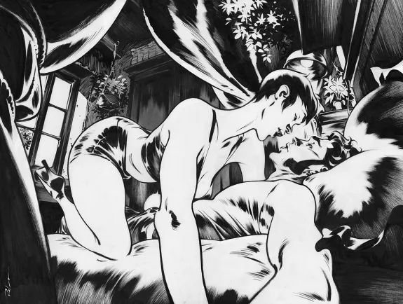 Illustration noir et blanc, Jazz Maynard,  Roger