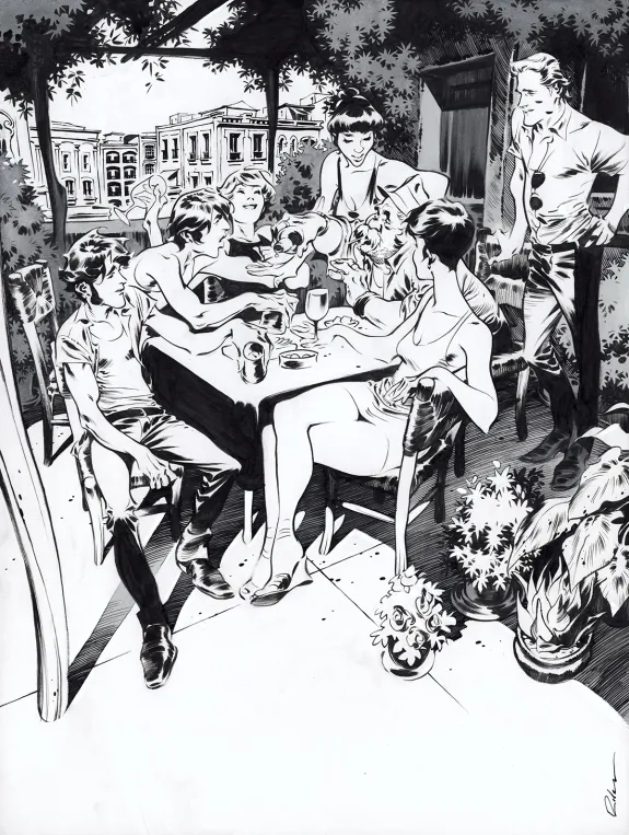 Illustration noir et blanc, Jazz Maynard,  Roger