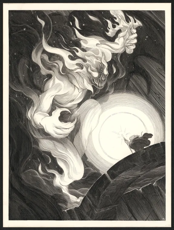 Illustration noir et blanc, Nicolas Delort