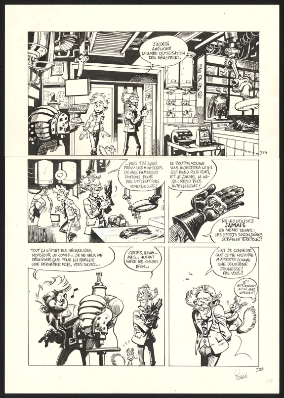 Black and white original page, SuperGroom, Héros malgré lui (T.1),  Yoann