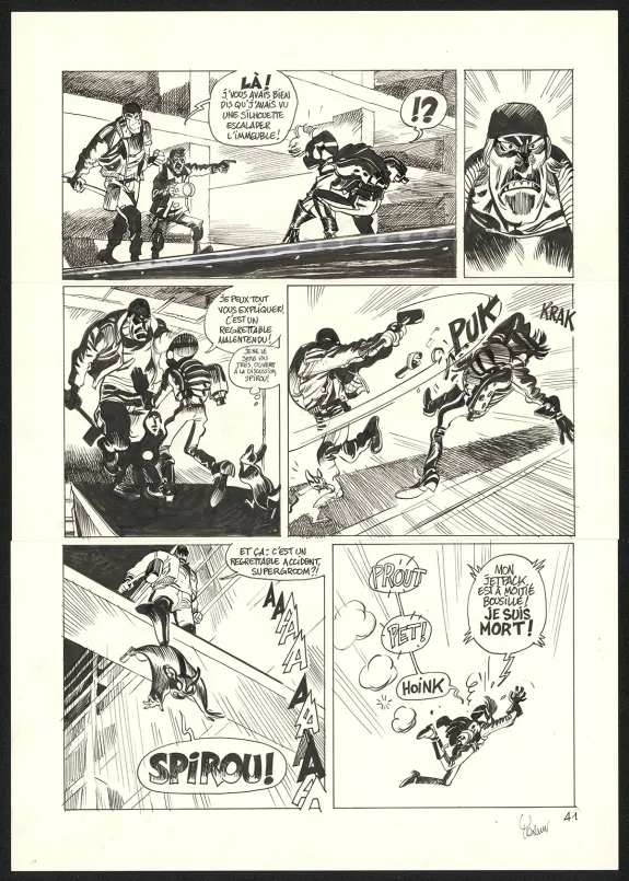 Planche noir et blanc, SuperGroom, Héros malgré lui (T.1),  Yoann