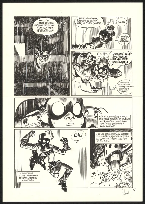 Planche noir et blanc, SuperGroom, Héros malgré lui (T.1),  Yoann