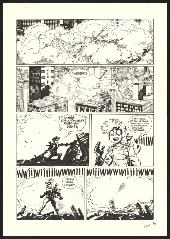 Black and white original page, SuperGroom, Héros malgré lui (T.1),  Yoann
