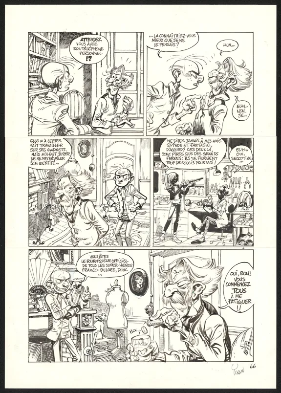 Planche noir et blanc, SuperGroom, La Guerre olympique (T.2),  Yoann
