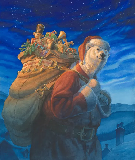 Illustration couleur, The Night before Christmas Book , Christopher Dunn
