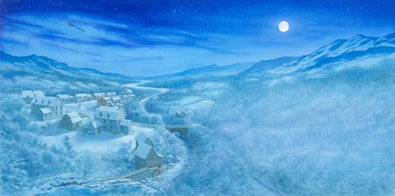 Illustration couleur, The Night before Christmas Book , Christopher Dunn